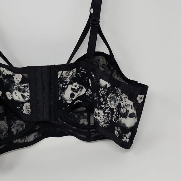 Torrid Simply Mesh Skull Floral Bra Size 2X - Picture 6 of 11